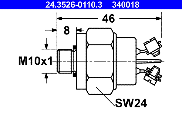 ATE 24.3526-0110.3 Bremslichtschalter