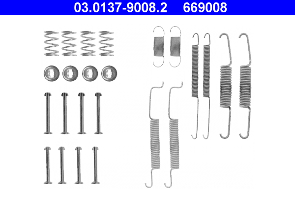 ATE 03.0137-9008.2 Zubehörsatz, Bremsbacken