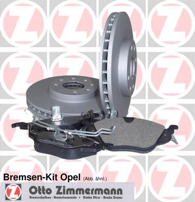 ZIMMERMANN 640.4200.00 Bremsensatz, Scheibenbremse