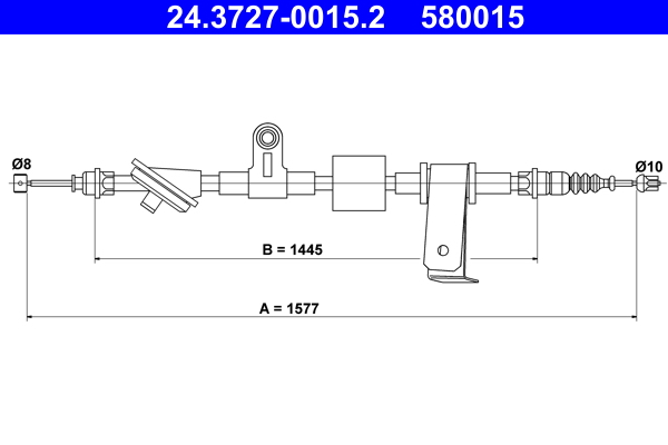 ATE 24.3727-0015.2 Seilzug, Feststellbremse