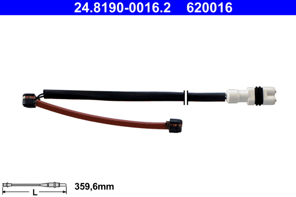 ATE 24.8190-0016.2 Warnkontakt, Bremsbelagverschleiß