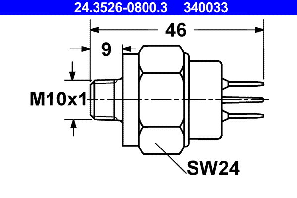 ATE 24.3526-0800.3 Bremslichtschalter