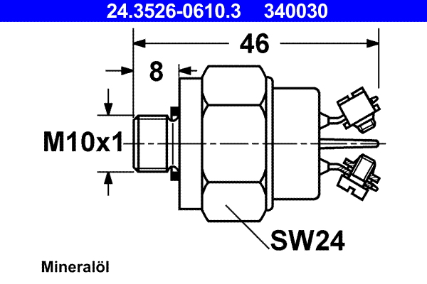 ATE 24.3526-0610.3 Schalter, Bremsleuchte