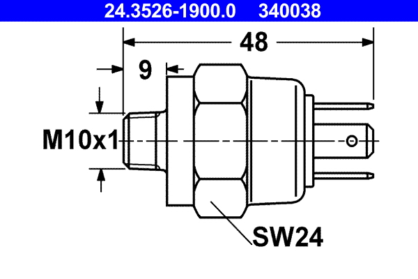 ATE 24.3526-1900.0 Bremslichtschalter