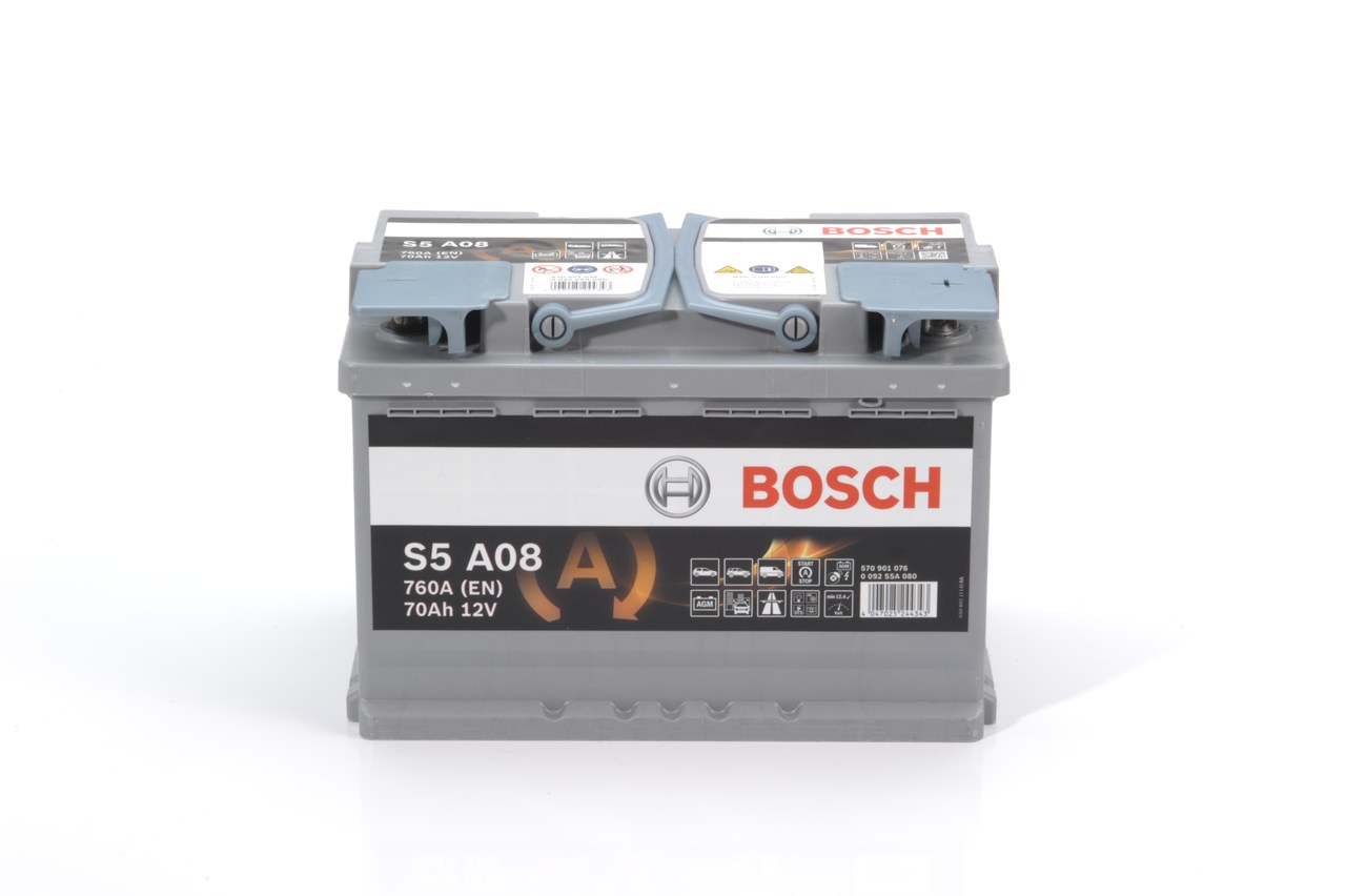 BOSCH 0 092 S5A 080 Starterbatterie S5A AGM